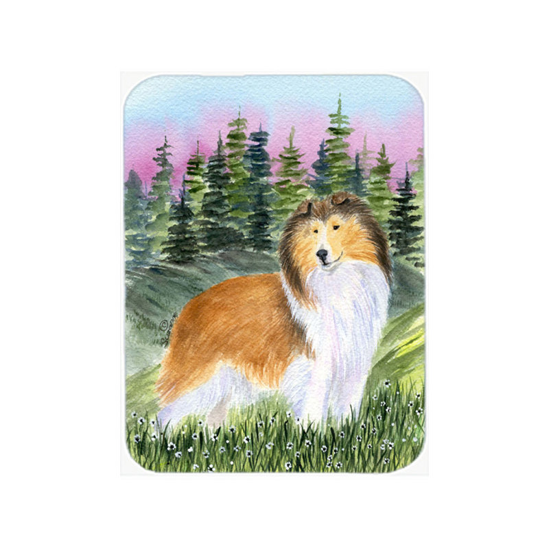 Planche à découper en verre caroline trésors sheltie