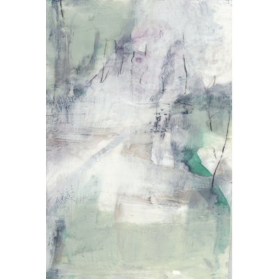 Indigo & Mint II by Jennifer Goldberger - Wrapped Canvas Print