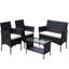 Ensemble de 4 chaises de patio pour l'extérieur