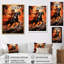 L'hindouisme Suryas aube orange II sur toile-1039202372-1039202383