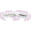  Outdoor Sofa Set 9 pcs Garden Terrace Seating Patio Furniture Modern