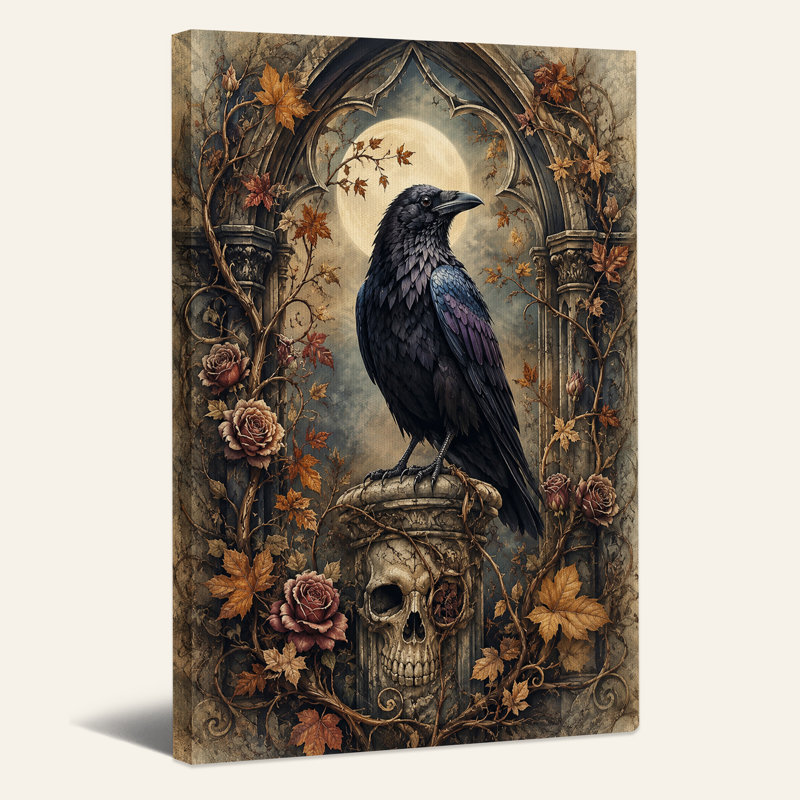 Art mural sur toile Halloween, H 48 po x l 32 po