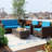 Shamavi 4 - Person Patio Conversation Set with Cushions-1357747570