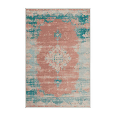Machine Washable Overdyed Beige Area Rug