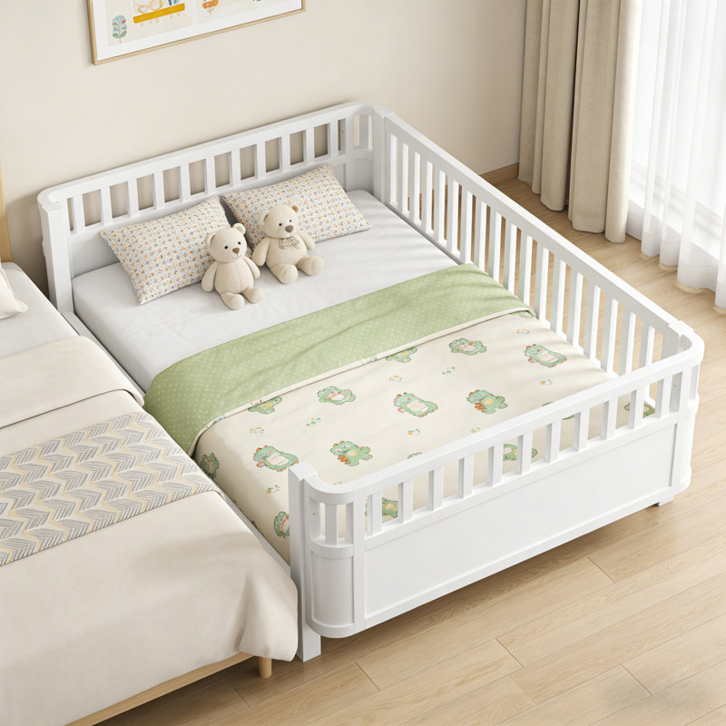Full-size Low Profile Platform Bed With Clean White Finish, Perfectly Designed For Kids’ Bedrooms And Suitable, White, Full
