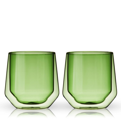Viski Aurora Double Wall Drinking Glass