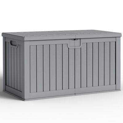 230 Gallons Water Resistant Resin Lockable Deck Box