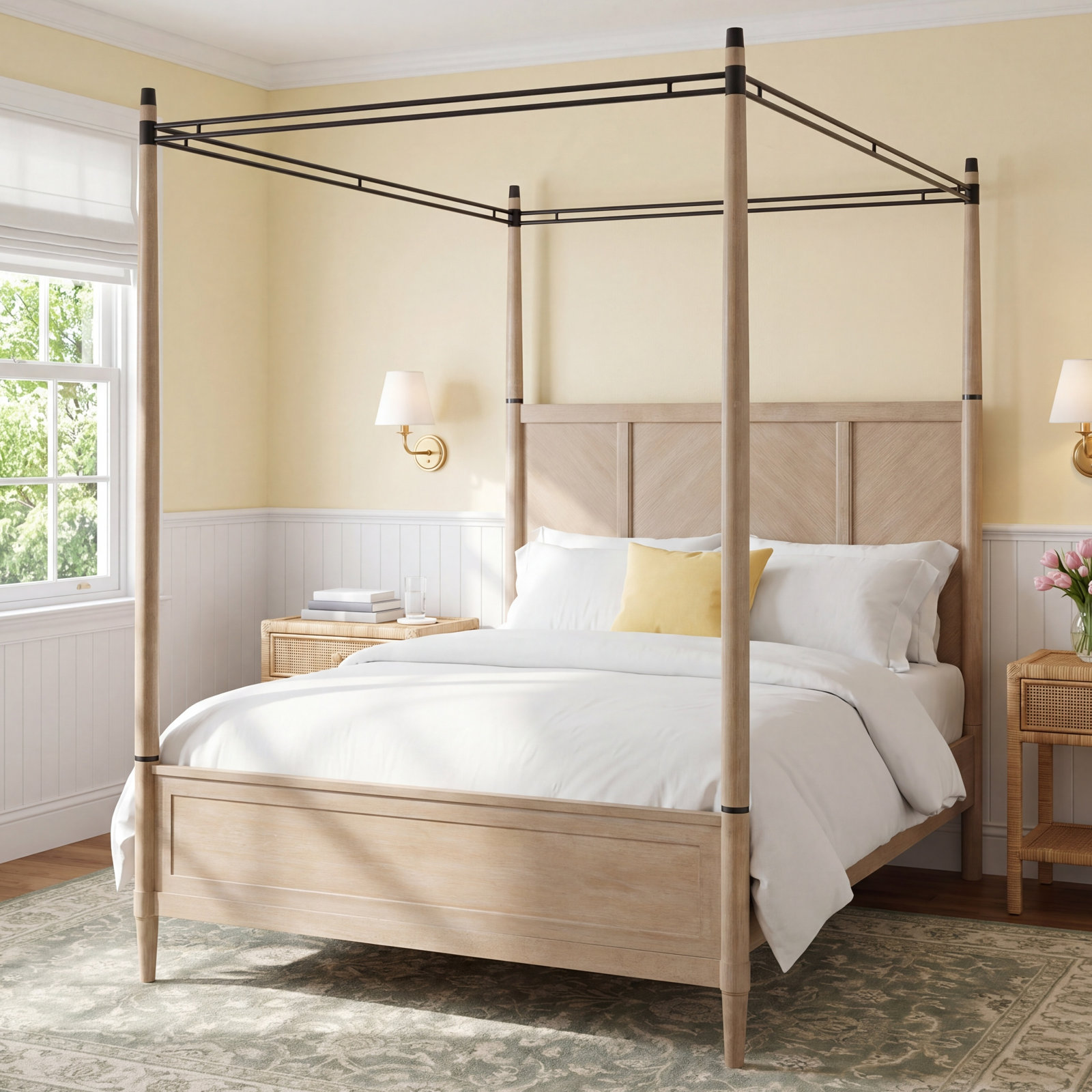 Leflore Canopy Bed, Queen
