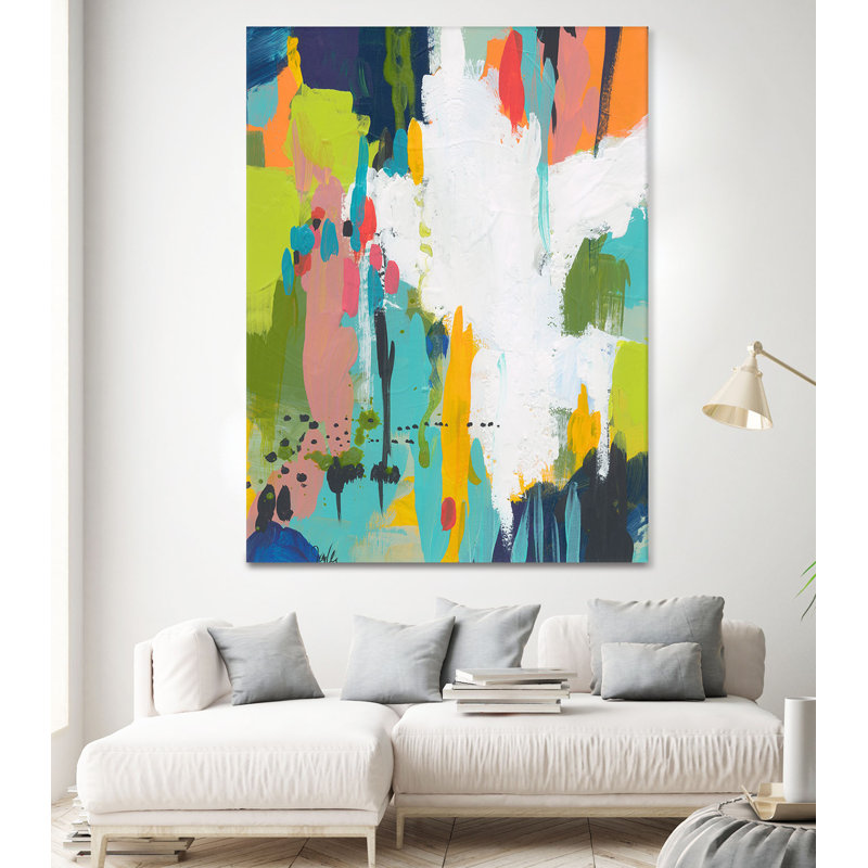 «Summer Field» par Jan Weiss, reproduction d'art sur toile tendue
