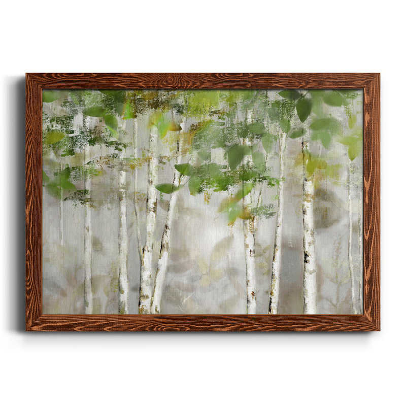 «Evergreen Forest», peinture sur toile encadrée, Érable, H 31 po x l 44 po x P 1 po