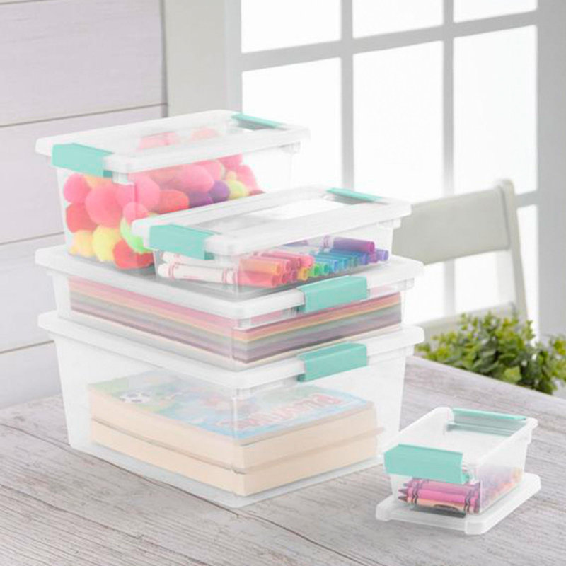 Sterilite Medium Clip Storage Tote, 12 Pack, & Small Clip Storage Tote, 12 Pack