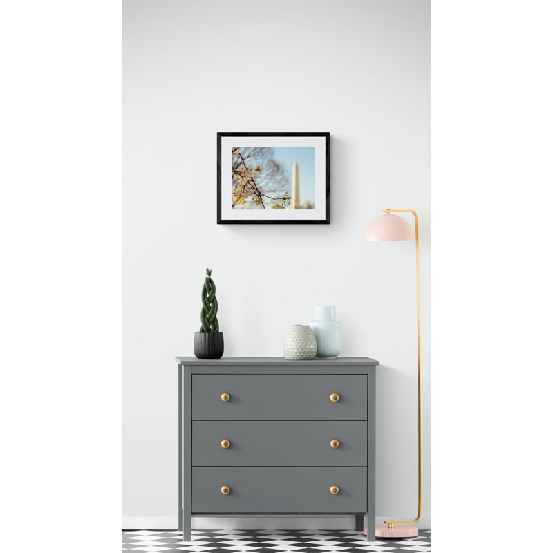 Sunset Bloom Print by Scott Wurzel, Black Framed Canvas, 24" H x 32" W
