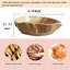 Bol en bois en bois naturel avec bol à fruits en bois créatif et irrégulier