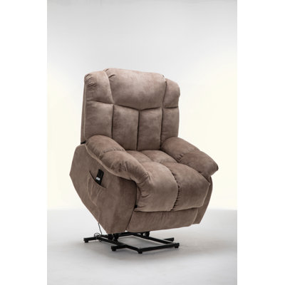 Fauteuil inclinable électrique pour personnes âgées - Mécanisme d'inclinaison robuste et sécuritaire - Canapé de salon en tissu