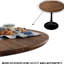 Petite table de salle à manger ronde en noyer tulipe pour 2, table de 31,5 pouces avec 2 chaises en cuir noir à pieds en métal, installation rapide et facile 4, base rembourrée esthétique contemporaine