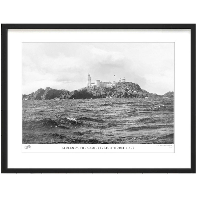 Alderney, The Casquets Lighthouse C1900 by Francis Frith - Single Picture Frame Print, 45cm H x 60cm W x 2.3cm D