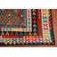 Tapis oriental géométrique en laine Kilim 10 x 16