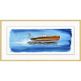 Wooden Speed Boat Print