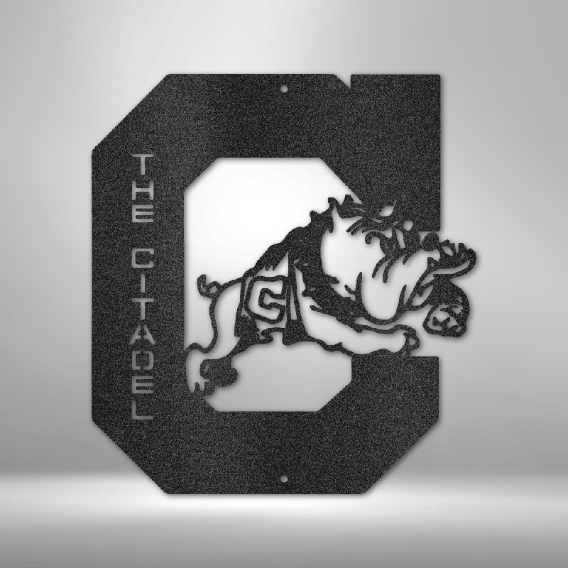 Décoration murale en métal découpé au laser pour la maison et le bureau Citadel Bulldog, H 14,25 po x l 14,5 po x P 0,5 po