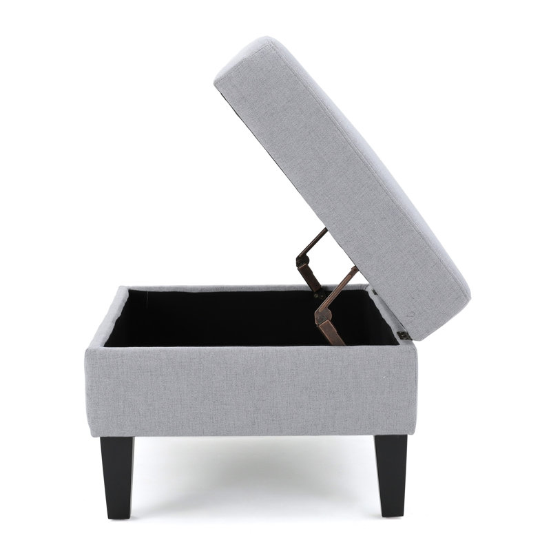 OTTOMAN DE RANGEMENT, Gris clair
