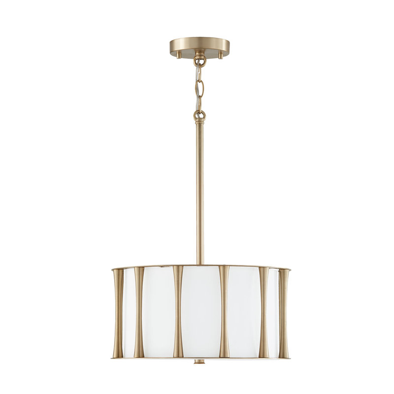 3 - Light Pendant, Matte Brass