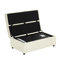 Lit escamotable pliant avec matelas en mousse, blanc pour un matelas dense convertible à sensation de luxe Une nuit de repos-1967399616