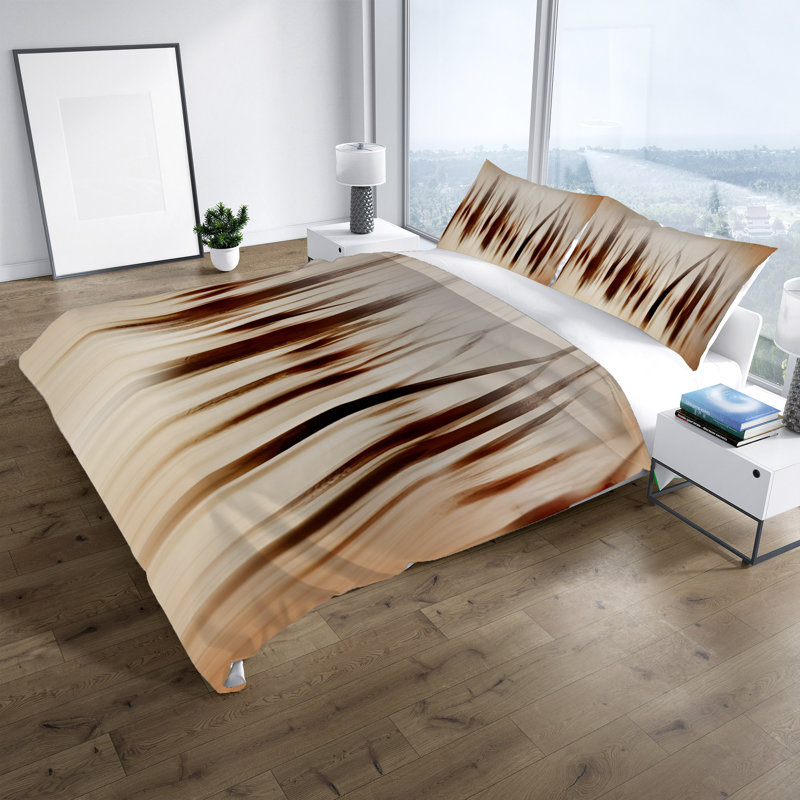 Polyester Abstract Duvet Cover, Twin Duvet Cover + 1 Queen Sham