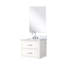 Meuble-lavabo blanc avec comptoir en acrylique, robinet et ensemble de miroir D, meuble-lavabo, robinet inclus-121054824