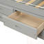Lit plateforme simple avec 6 tiroirs de rangement-1263808064