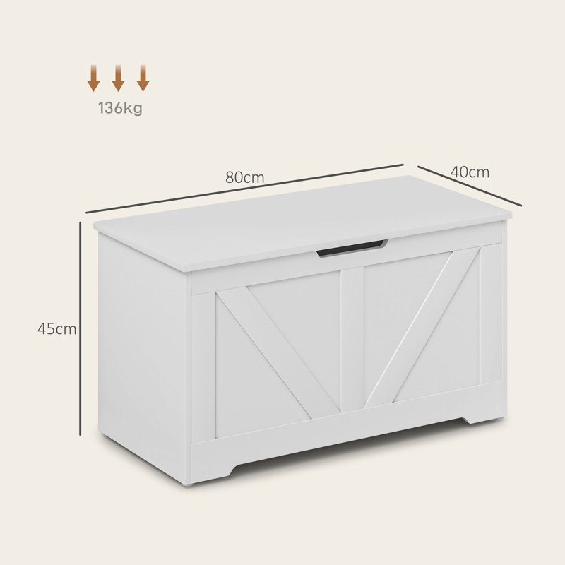 Iasos Blanket Chest, White