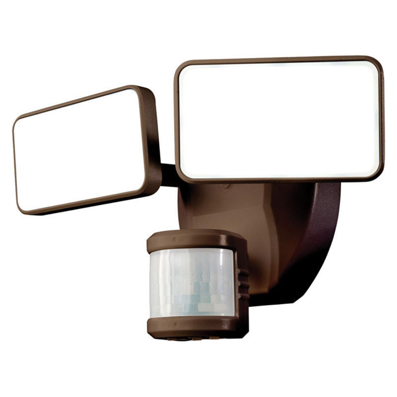 Projecteur extérieur de sécurité à DEL de 17 watts avec détecteur de mouvement Kimimela, Bronze
