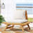 Outdoor Wood Lounge Seat In Finish And Stain- Cushions - With Water- Exterior Shell-1406795389-1406795390
