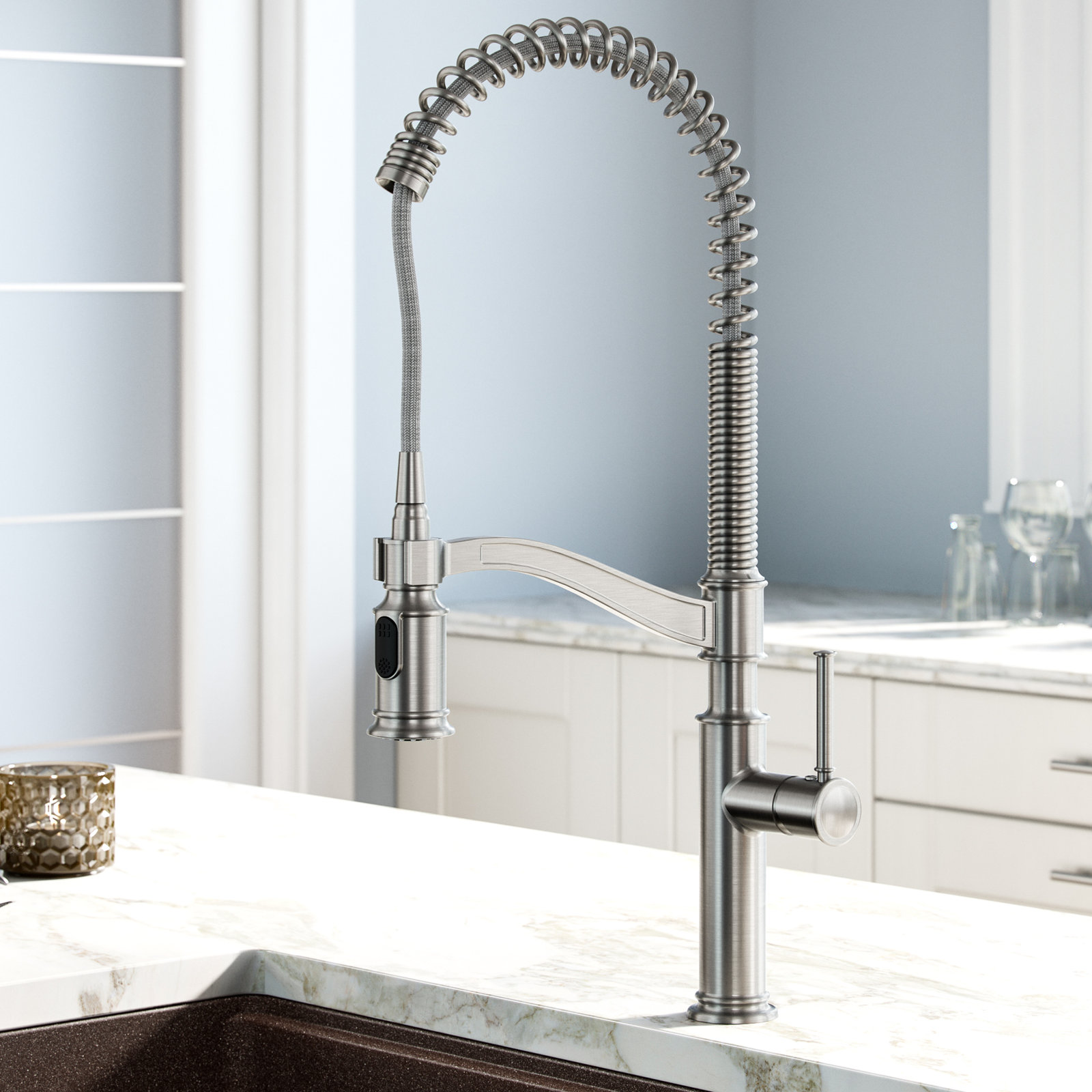 Sellette Pull-Down Kitchen Faucet, Spot Free Stainless Steel