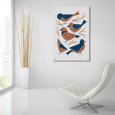 Art mural épique «Hello Songbirds» par Renea L. Thull, 24 po x 36 po