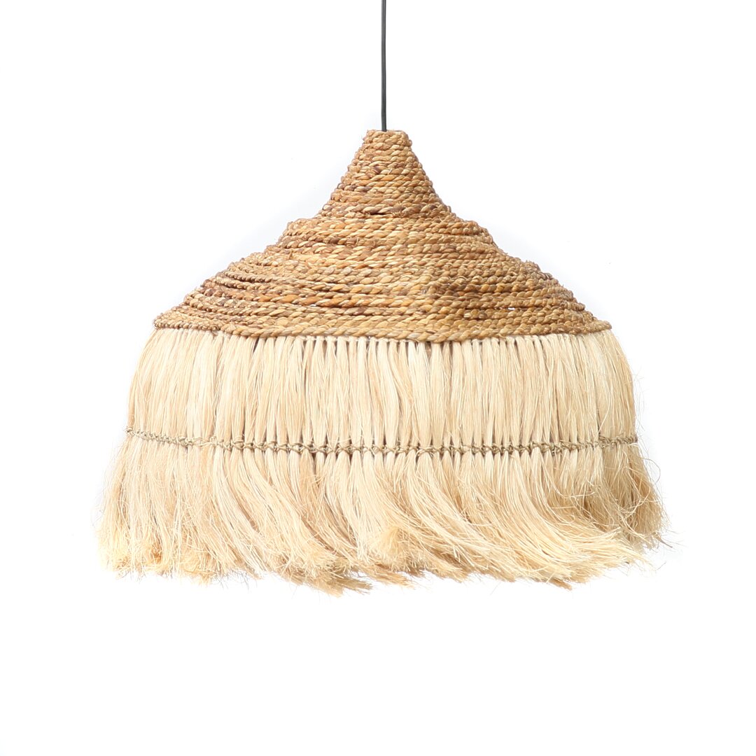 50 cm Lampenschirm Abaca aus Bambus/Rattan