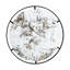 Miroir rond de conception industrielle - cadre mural en métal, 31,5 x 0,7 x 31,5 po, noir, 15,8 lb, 31,5 x 0,7 x 31,5 po, 15,8 lb