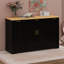 Buffet Minimalist Modern - Armoire de rangement multifonctionnelle avec tablettes réglables, support coulissant à 3 niveaux et bois robuste-1172526339