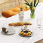 Table îlot en pierre frittée crème-135887977