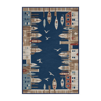  Tapis nautique lavable Harbor Scenes