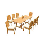 Outdoor 9 - Piece Teak Dining Set