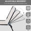 Méridienne d'extérieur pliable, 4 mailles inclinables et respirantes, structure en acier robuste pour la plage, le patio, le bord de la piscine pliable blanc crème, l'extérieur, le patio