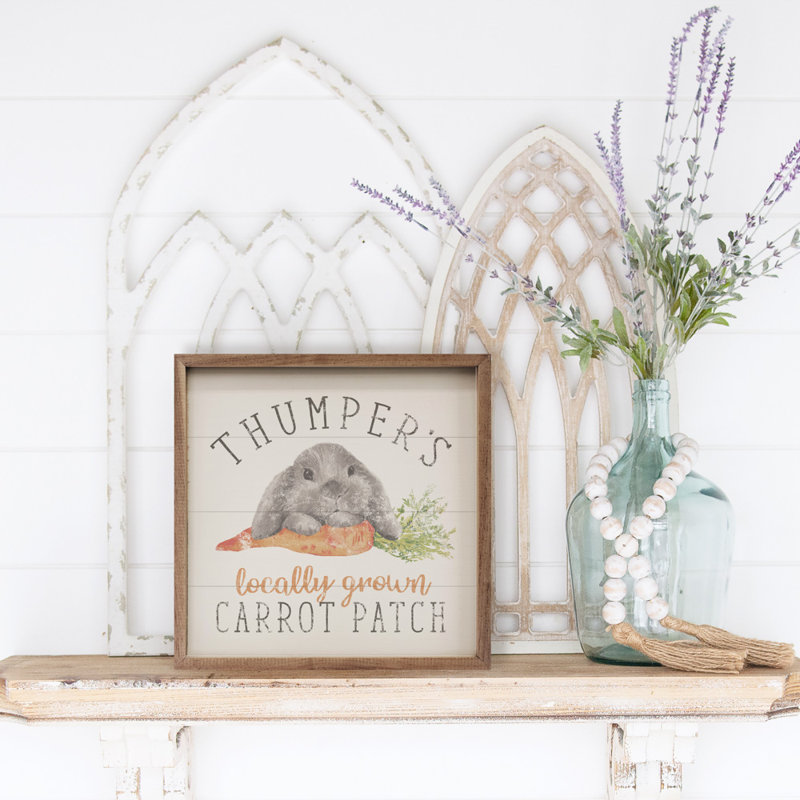 Carotte blanche Thumper's, H 24 po x l 24 po x P 1 po