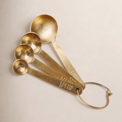 Farmhouse Pottery Stowe 4 -Piece Stainless Steel Measuring Spoon Set