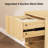 16 Inches Wide Floating Nightstand - 1 Drawer, 1 Shelf - Set Of 2-1279781982
