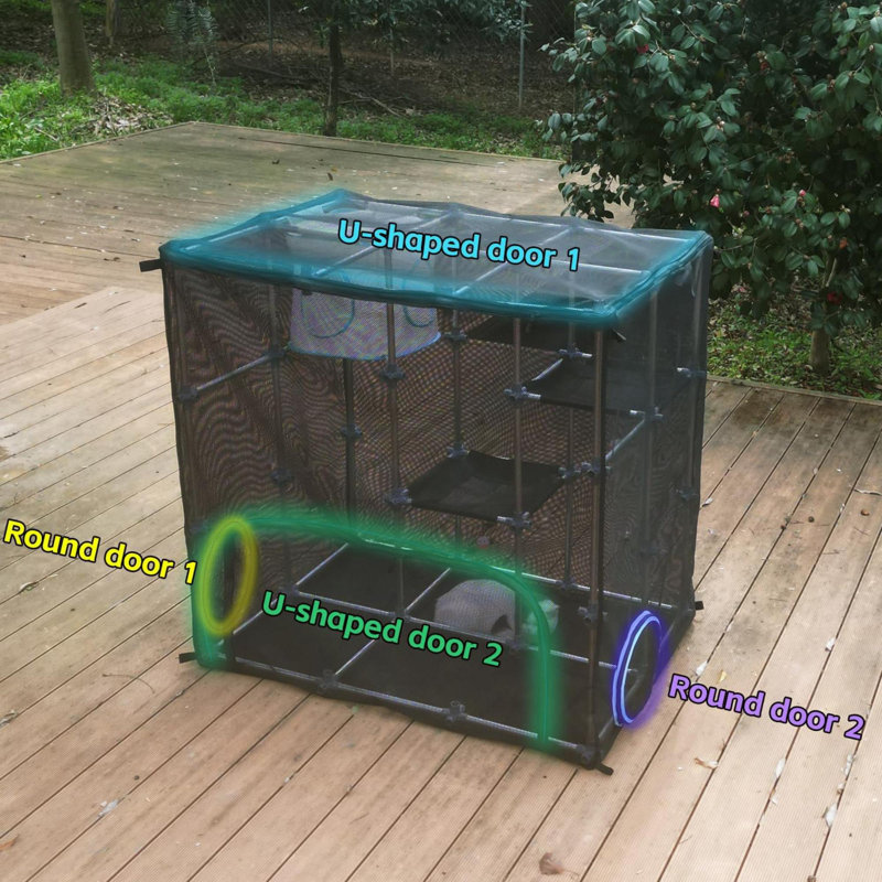 Enceinte d'extérieur Catio, méga kit pour l'extérieur et l'intérieur