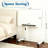 Height Adjustable Side Table with Wheels
