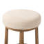 STARIA Swivel Upholstered Bar Stool with Solid Wood Frame
