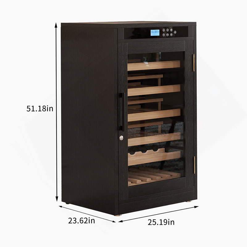 LED Touch Screen Display Constant Temperature Wine Cabinet