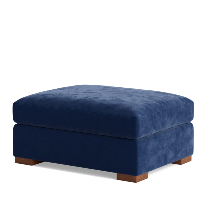 Couch Potato Ottoman, Performance Velvet - Uniform