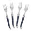 French Home Laguiole Cake Forks, Set Of 4, Navy